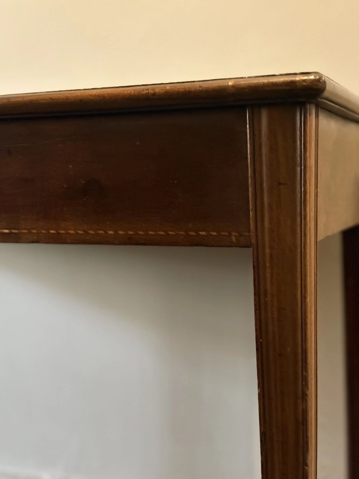 photo for sale 19th Century Mahogany Writing Desk / Console, France Circa 1870
