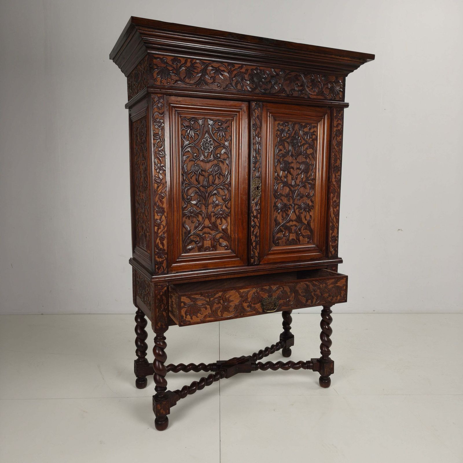 photo furniture Late 19th Century Carved Colonial Cabinet – Dutch East Indies