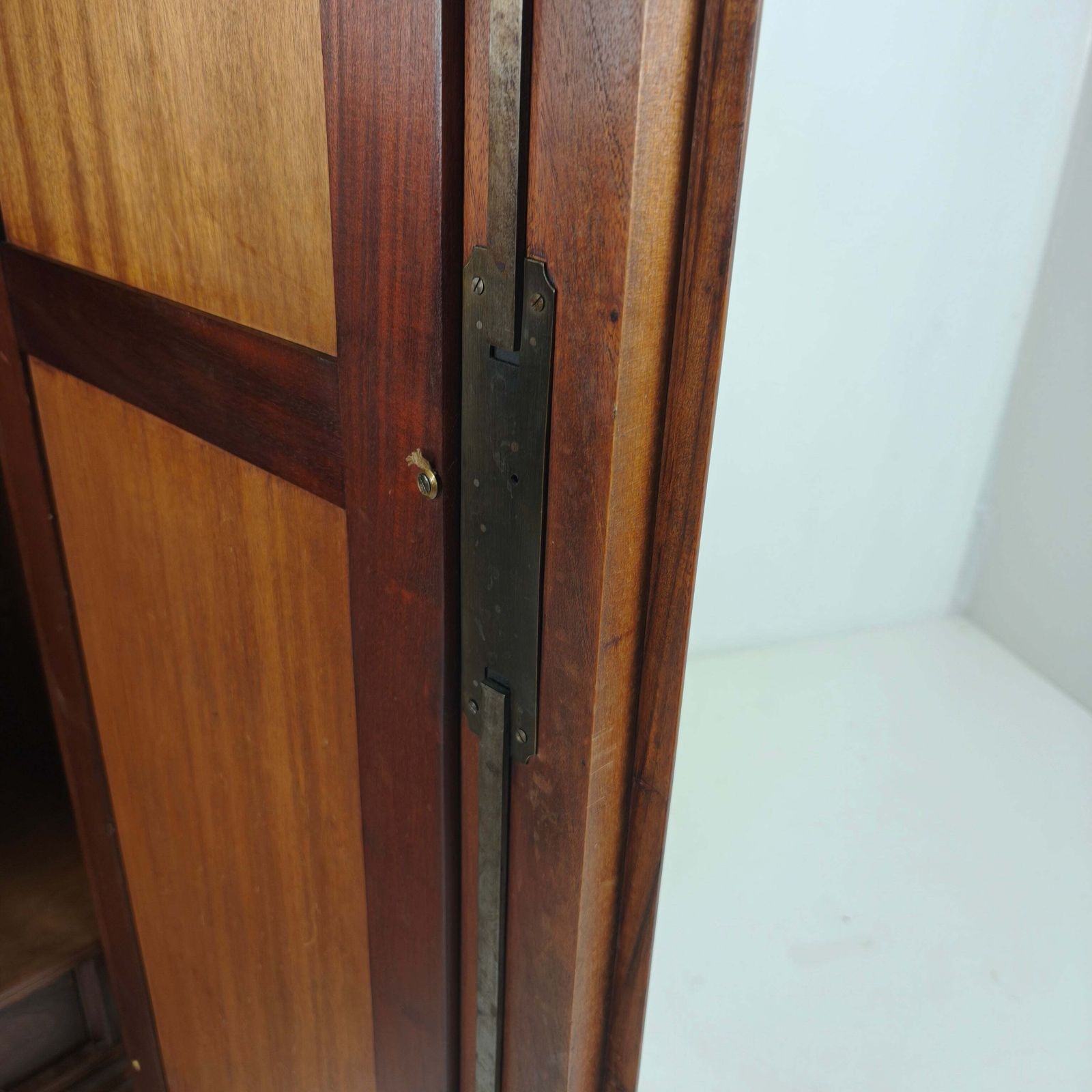 photo for sale French Louis XV Style Carved Wood Armoire With Mirrored Doors