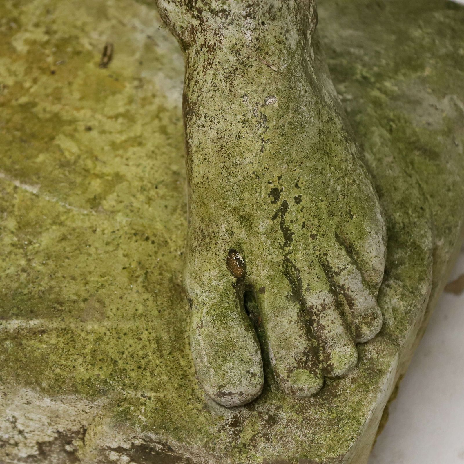Early 20th‑Century Reconstituted Stone Figure Of David With Weathered Patina, C.1920 30s photo 3675.0