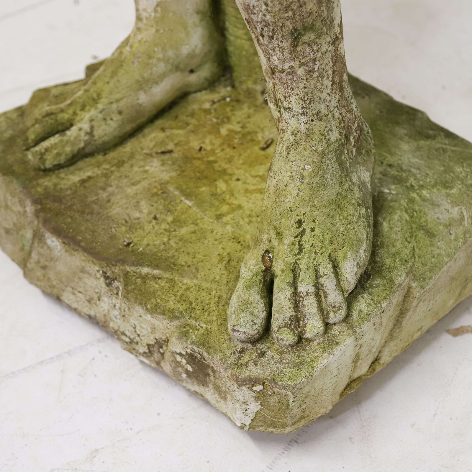 Early 20th‑Century Reconstituted Stone Figure Of David With Weathered Patina, C.1920 30s photo buy