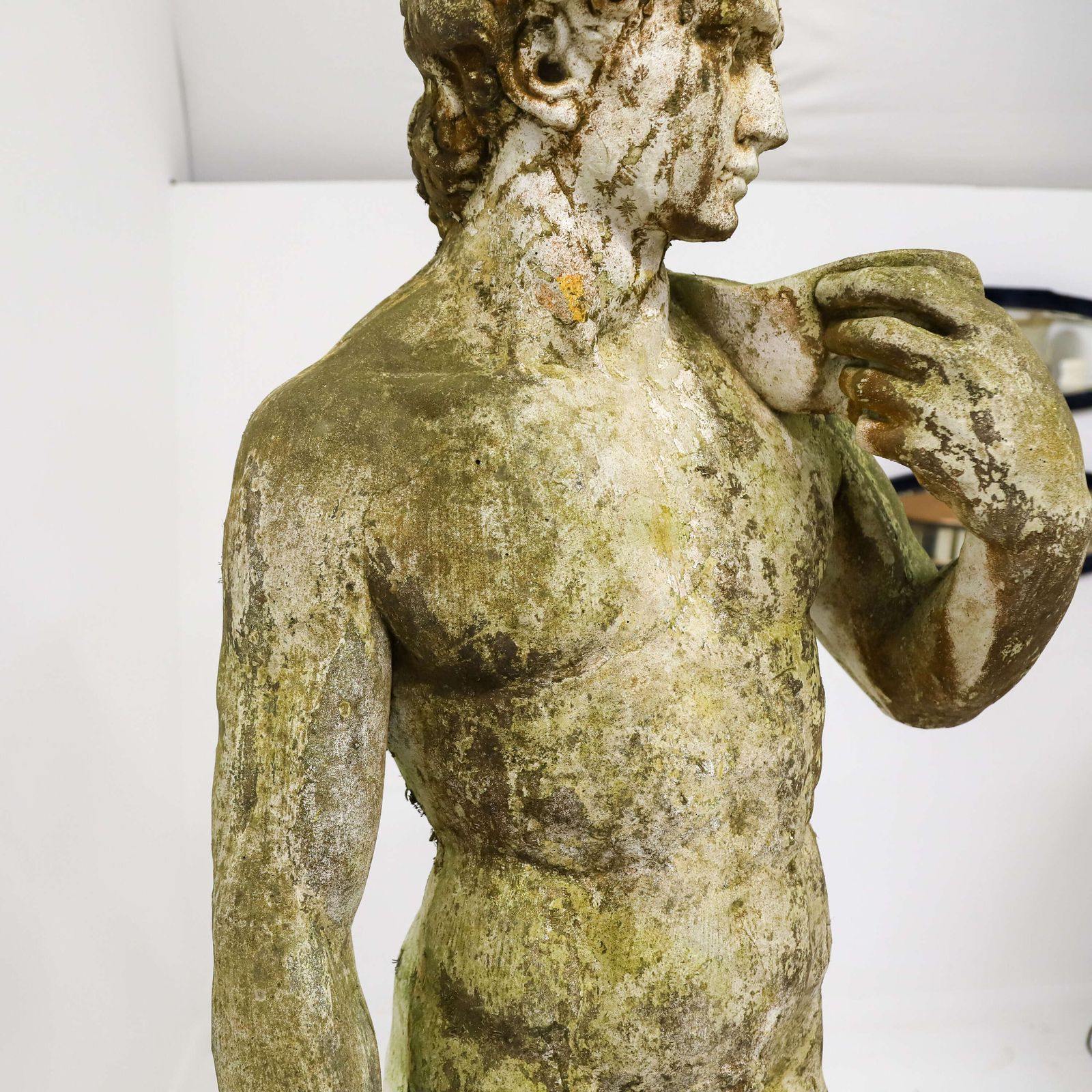 photo buy Early 20th‑Century Reconstituted Stone Figure Of David With Weathered Patina, C.1920 30s