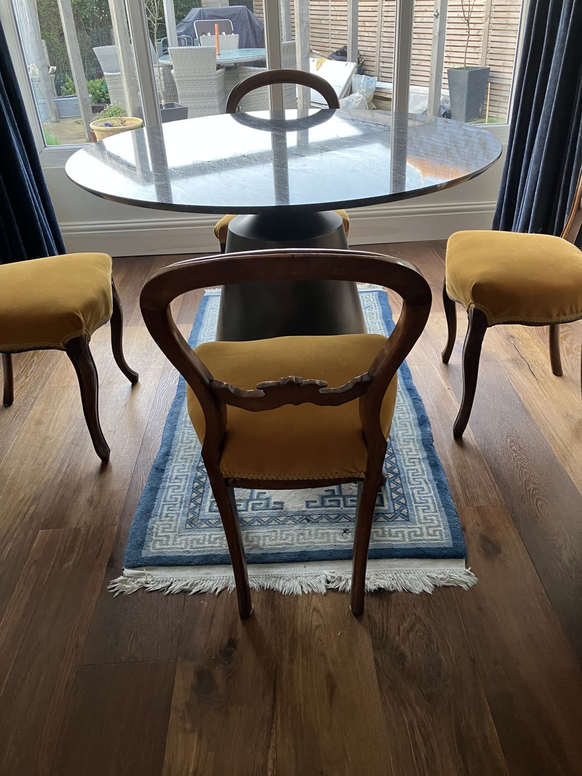 Victorian Balloon Back Dining Chairs photo for sale