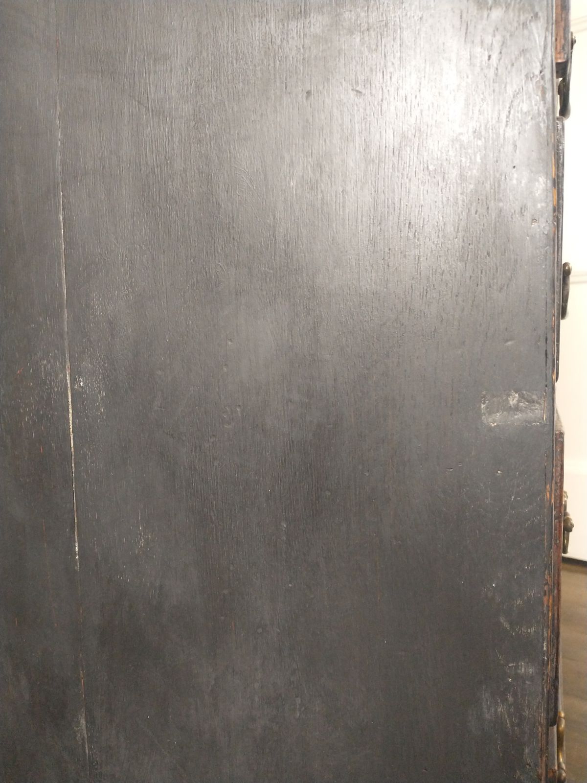 photo furniture 18th Century Georgian Bureau, Black Painted