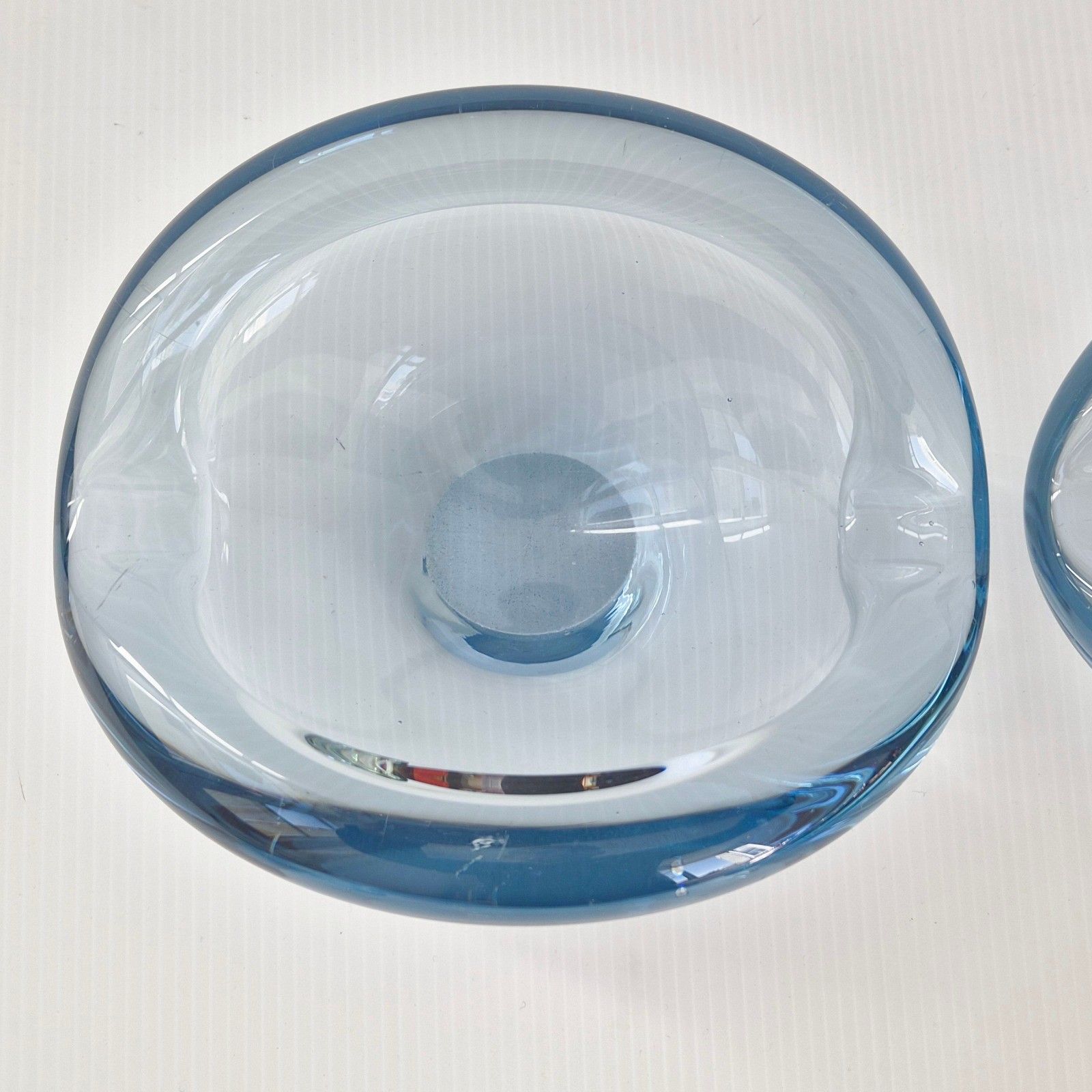 Vintage 1950s Akva Series Glass Ashtray Set Of 7 Per Lukten Holmegaard photo buy