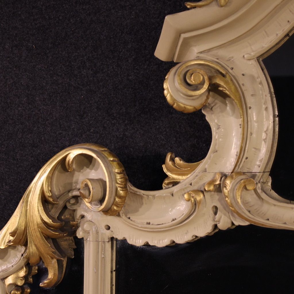 Home Decor Great Lacquered And Gilded Louis XV Style Mirror From The 20th Century photo