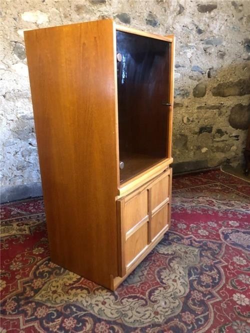 Teak Nathan Record Player Cabinet Hifi Cabinet. 0438 photo for sale