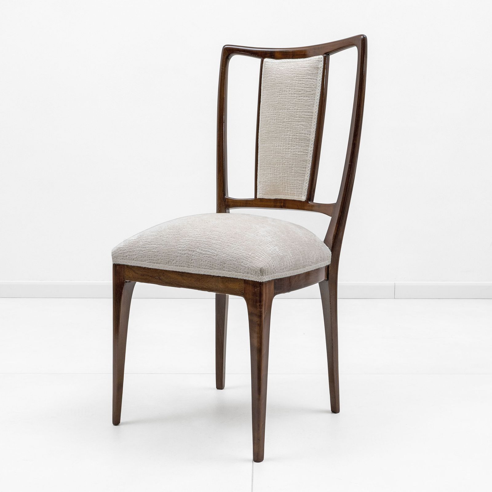 Set Of 8 Osvaldo Borsani Mid Century Modern Italian Bouclè Dining Chairs, 50s photo 7340.0