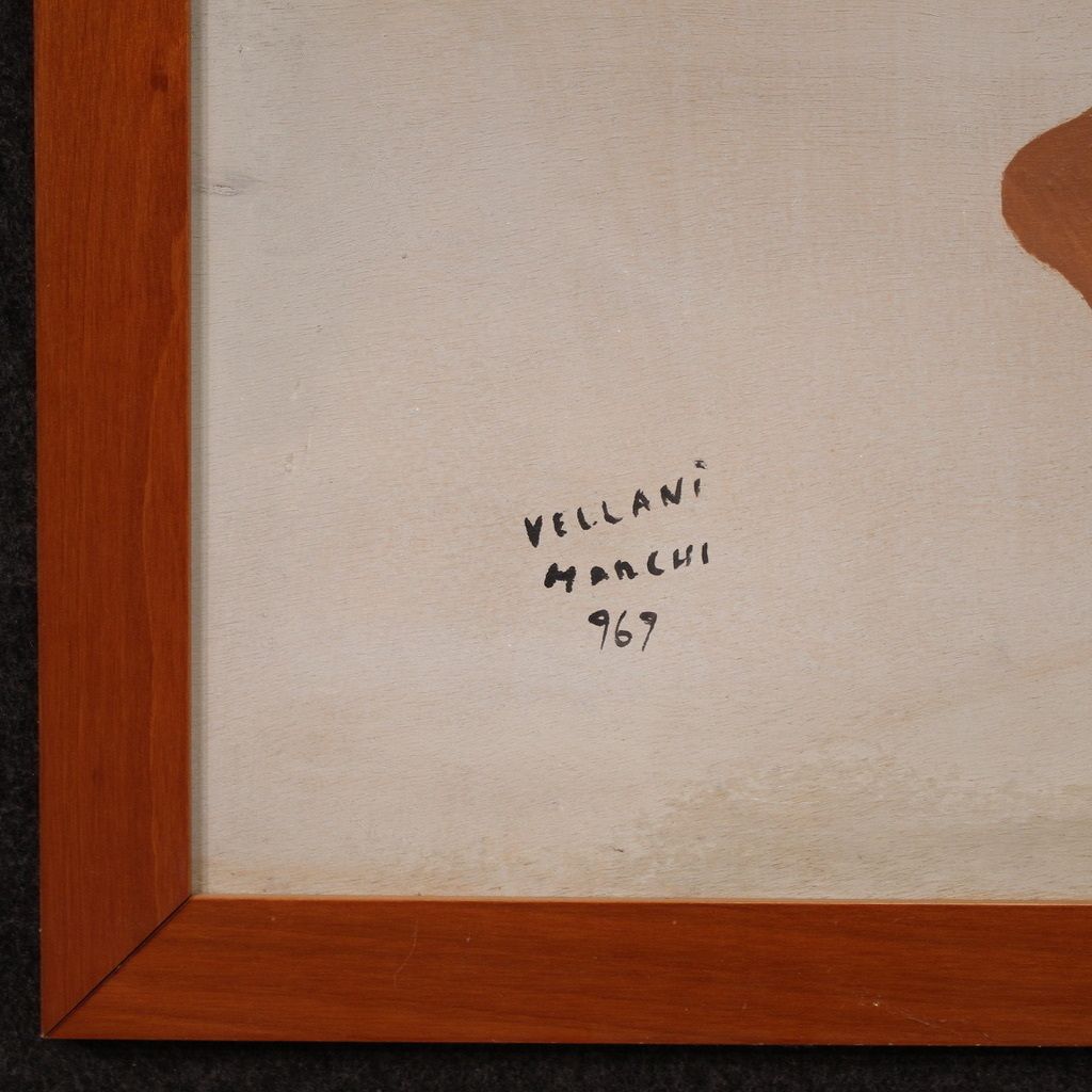 photo buy Italian Female Nude Painting Signed Vellani Marchi