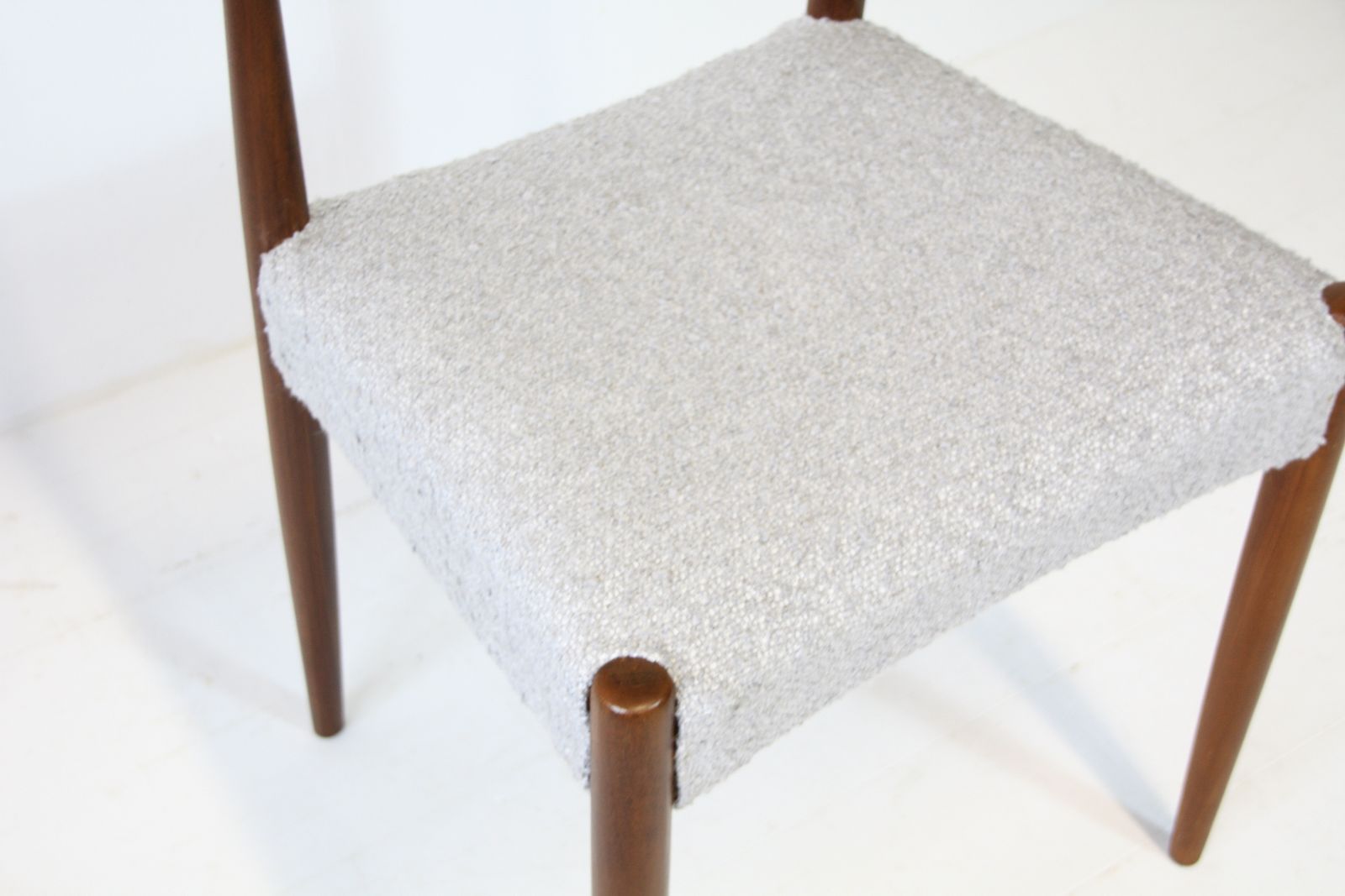 Vintage Desk Chair By Arne Hovmand Olsen   Teak & Boucle photo Furniture