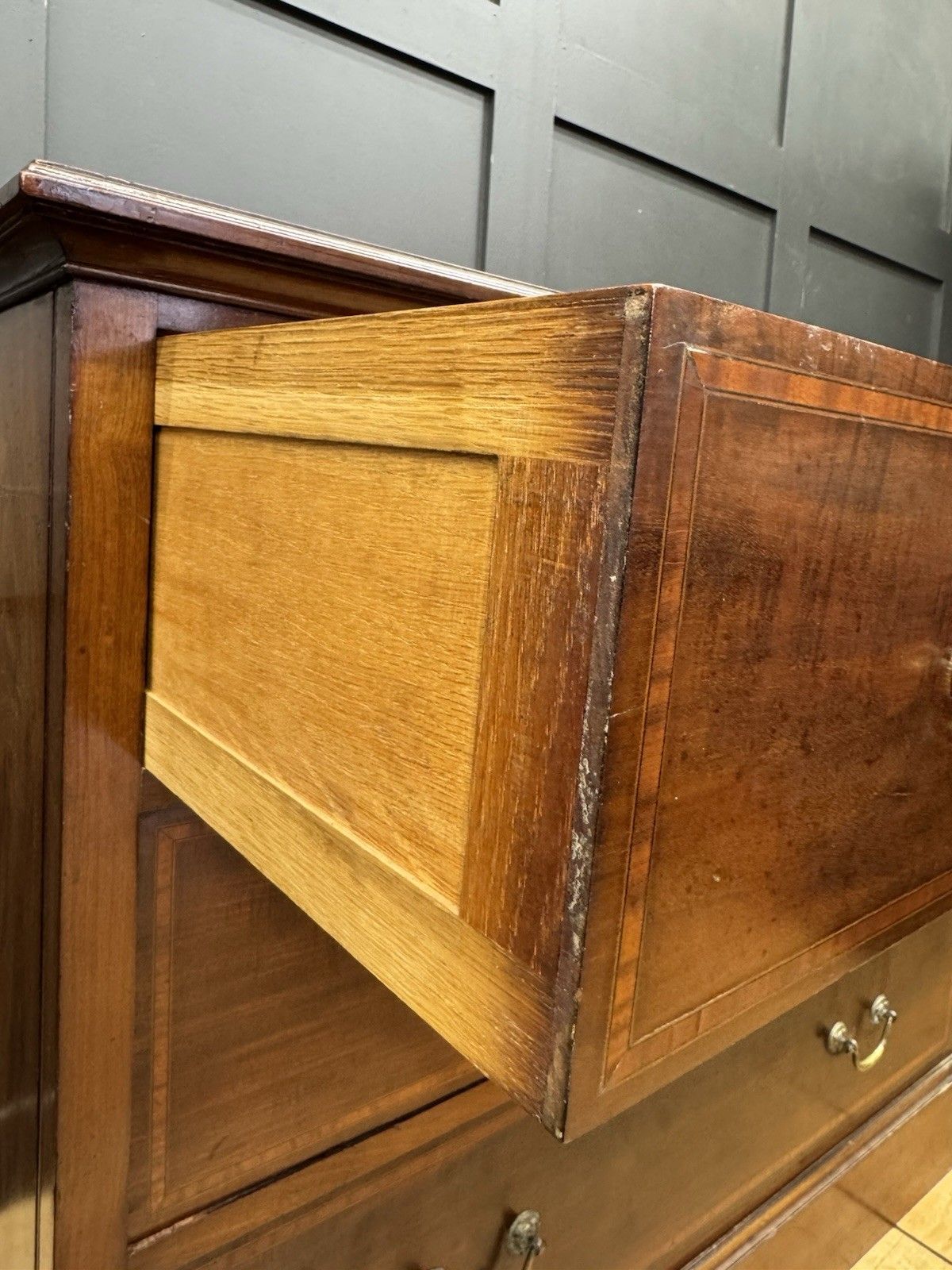 photo buy Antique Mahogany Chest Of Drawers Bedroom Storage / Victorian Georgian
