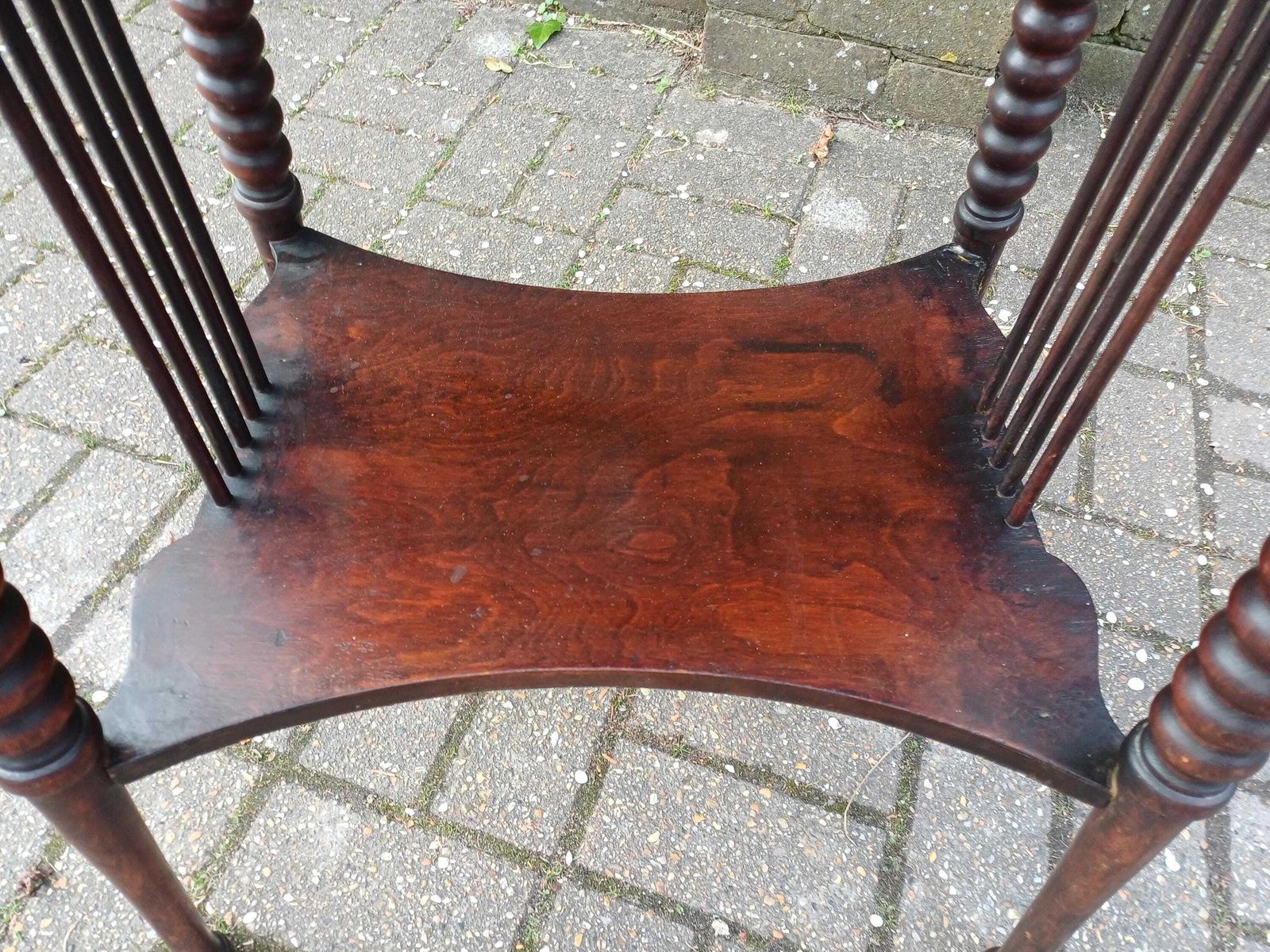 295.0 Early 20th Century Mahogany Side Table Art Nouveau Arts And Crafts Decorative Table Antique Occasional Table photo