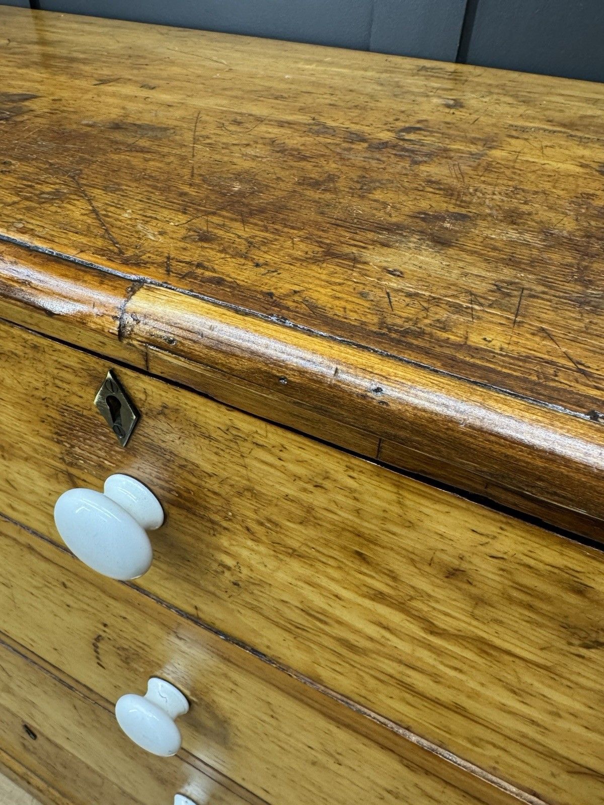 Antique Pine Chest Of Drawers Victorian Country House Storage photo vinterior