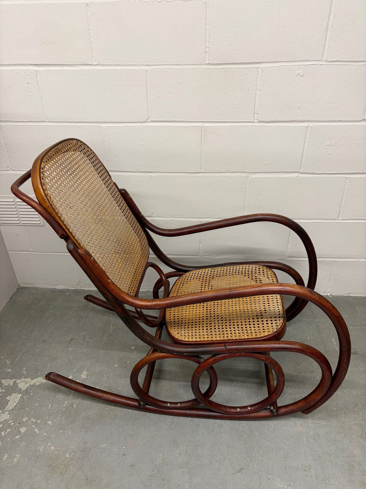 Vintage Bentwood Rocking Chair, Made In Czechoslovakia By Ligna photo vintage
