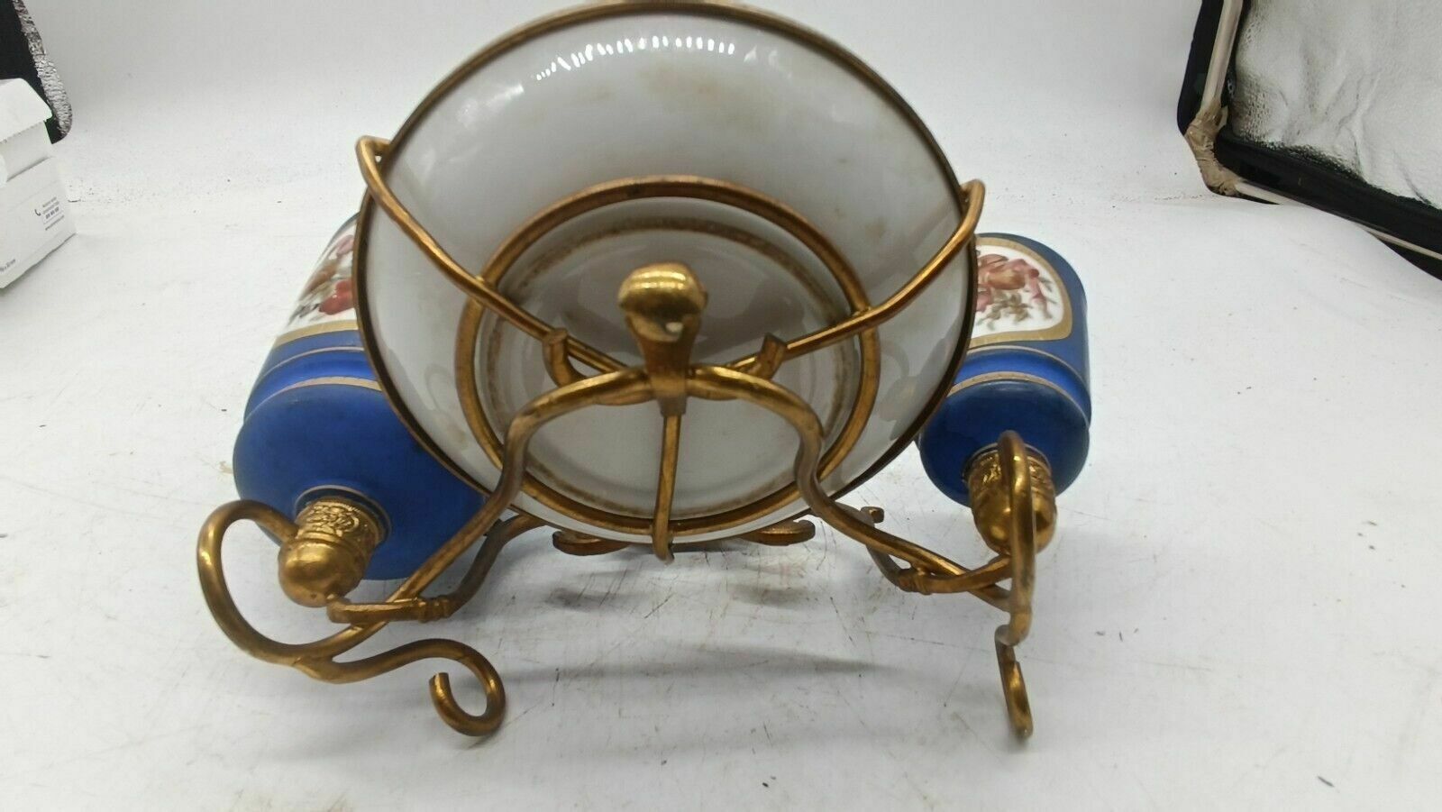 photo for sale Antique Porcelain Cup Mug Plate Gilded Bronze Paris 19th Century