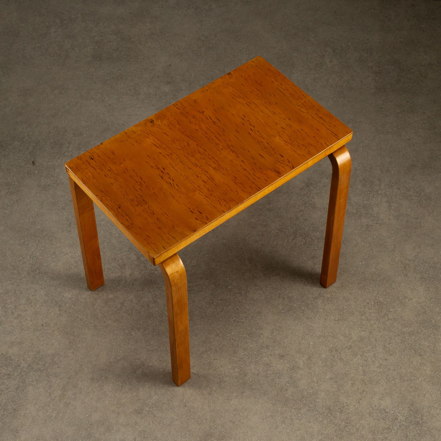 Model 88 Side Table In Karelian Birch By Alvar Aalto, Finland, 1930s photo vinterior