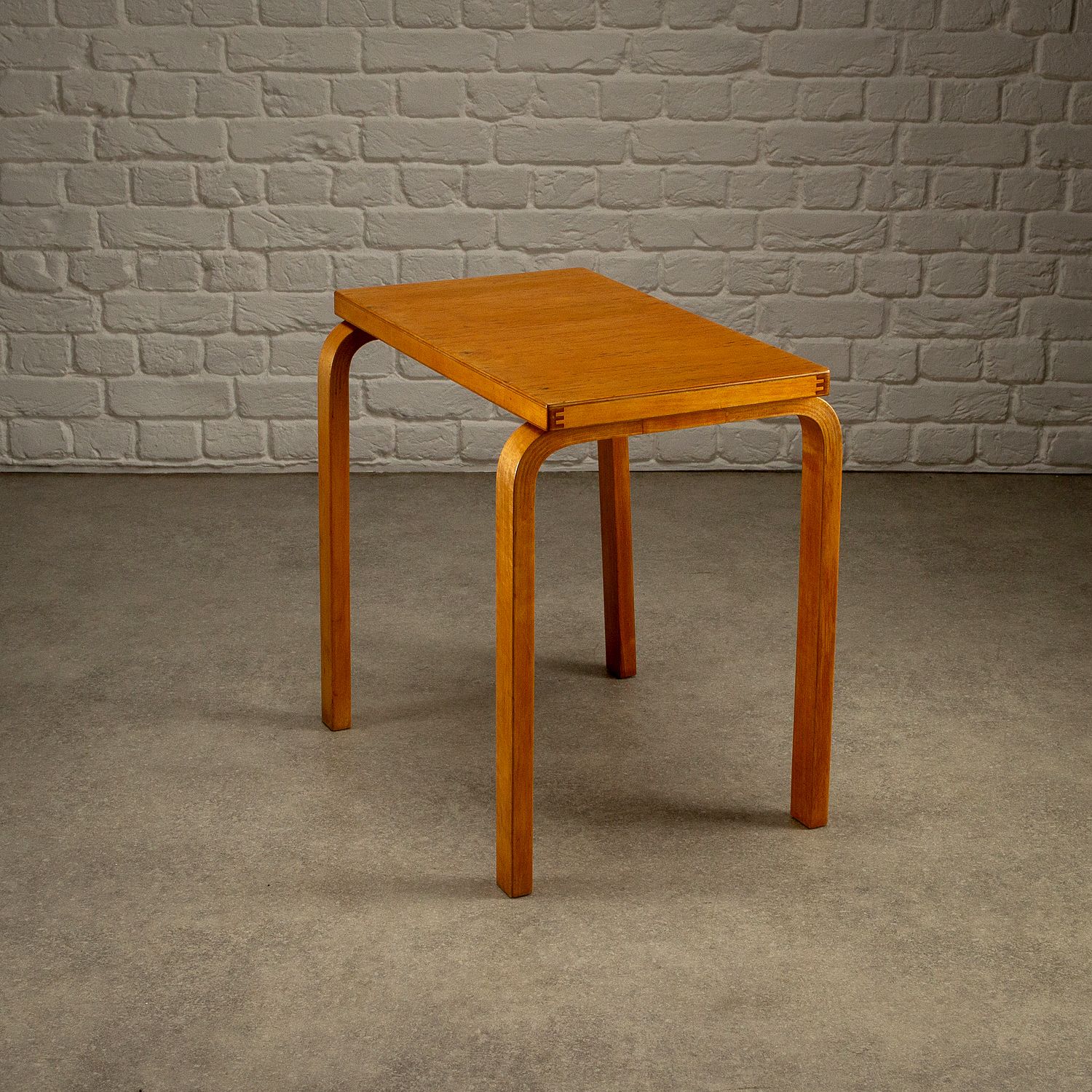 Model 88 Side Table In Karelian Birch By Alvar Aalto, Finland, 1930s photo furniture