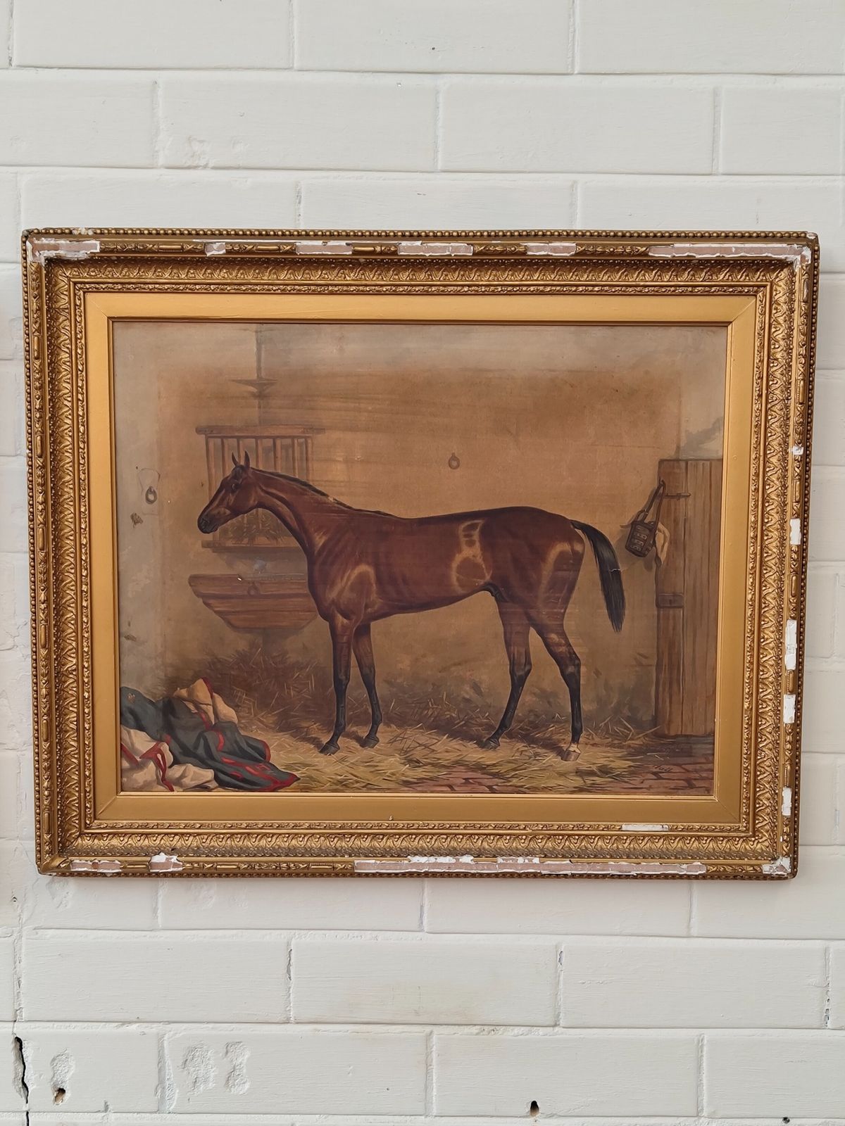 Antique Set Of Three Early Edwardian Race Horse Equestrian Lithographs After Harry Hall