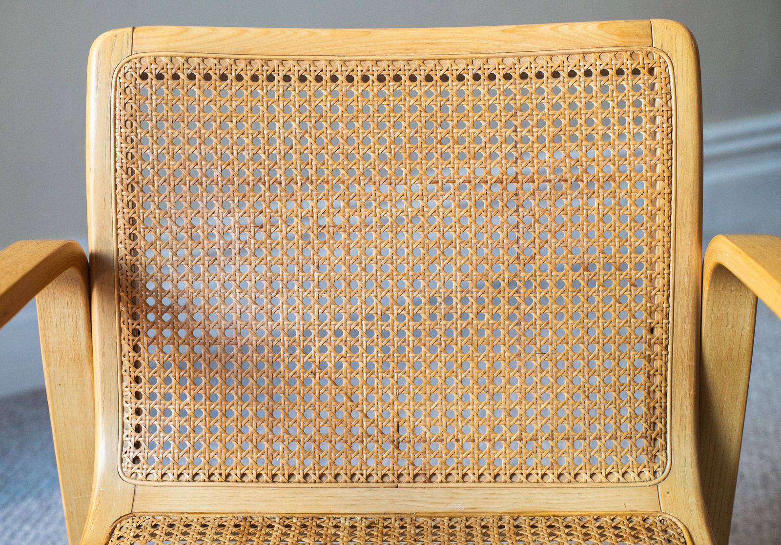 Pair Of Mid Century Beech/Cane Chairs By Olivo Pietro, Italy, 1970’s photo buy