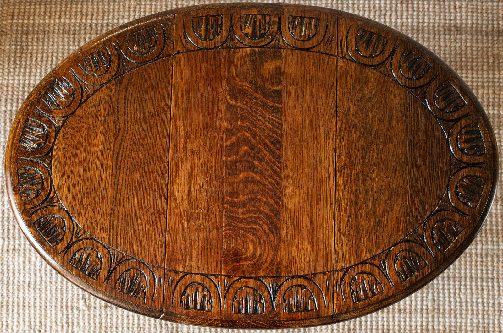 Antique Oak Small Oval Drop Leaf /Occasional / Side/ Lamp/ Gateleg Table photo furniture