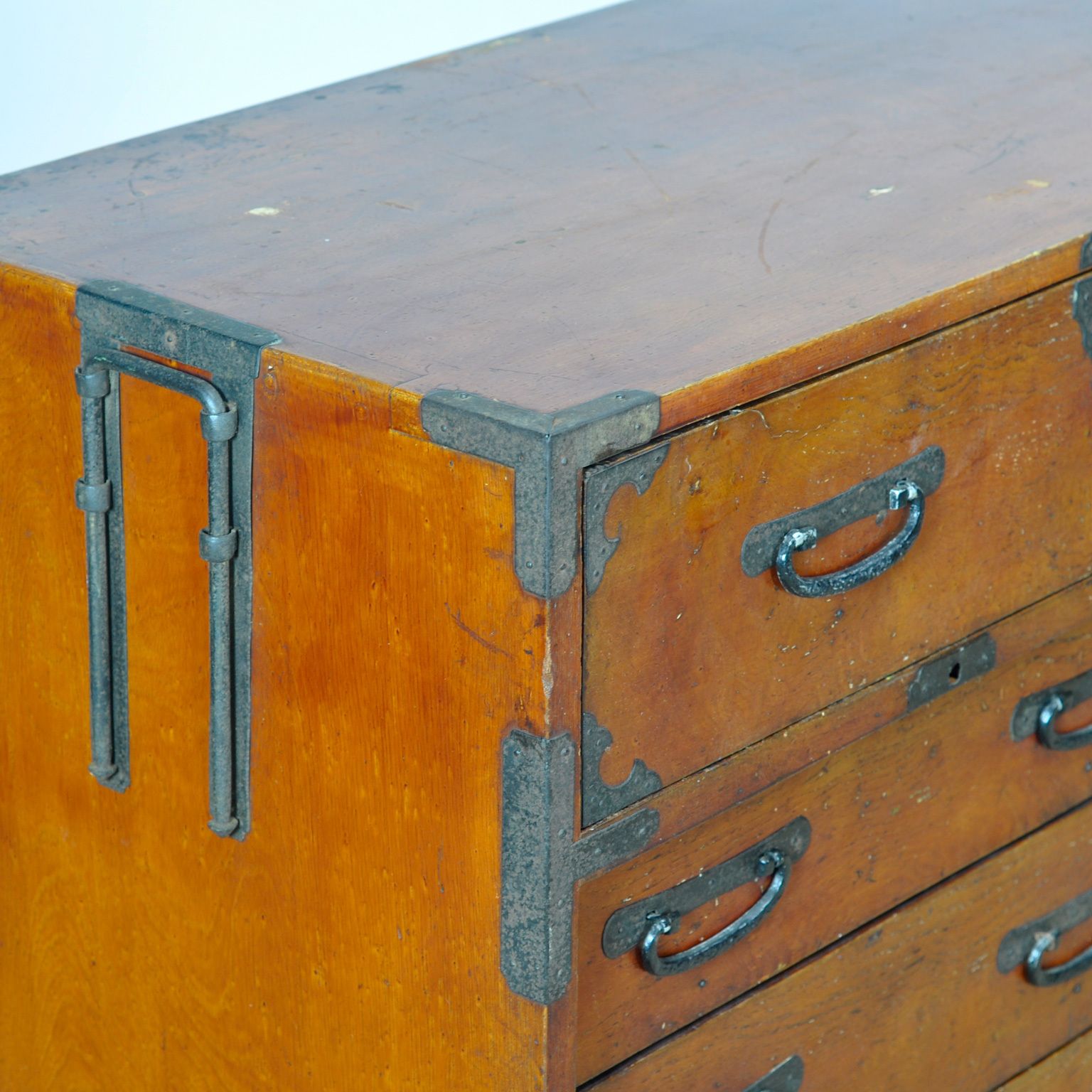 Japanese Tansu Chest Of Drawers, Circa 1890 photo vintage