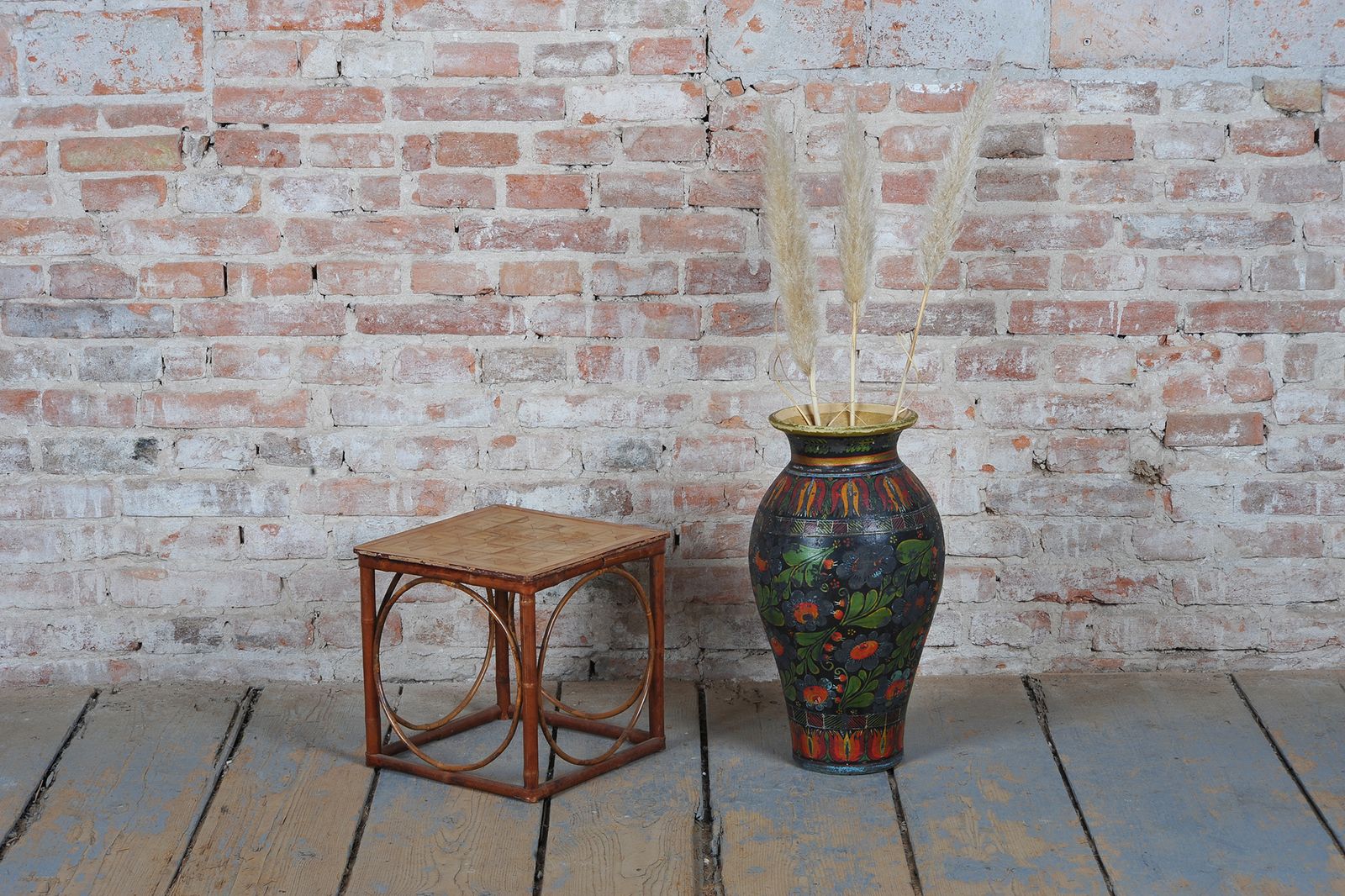 Original Art Deco Vase With Folk Motifs, Ceramics, Well Preserved, Czech, 1920s photo buy