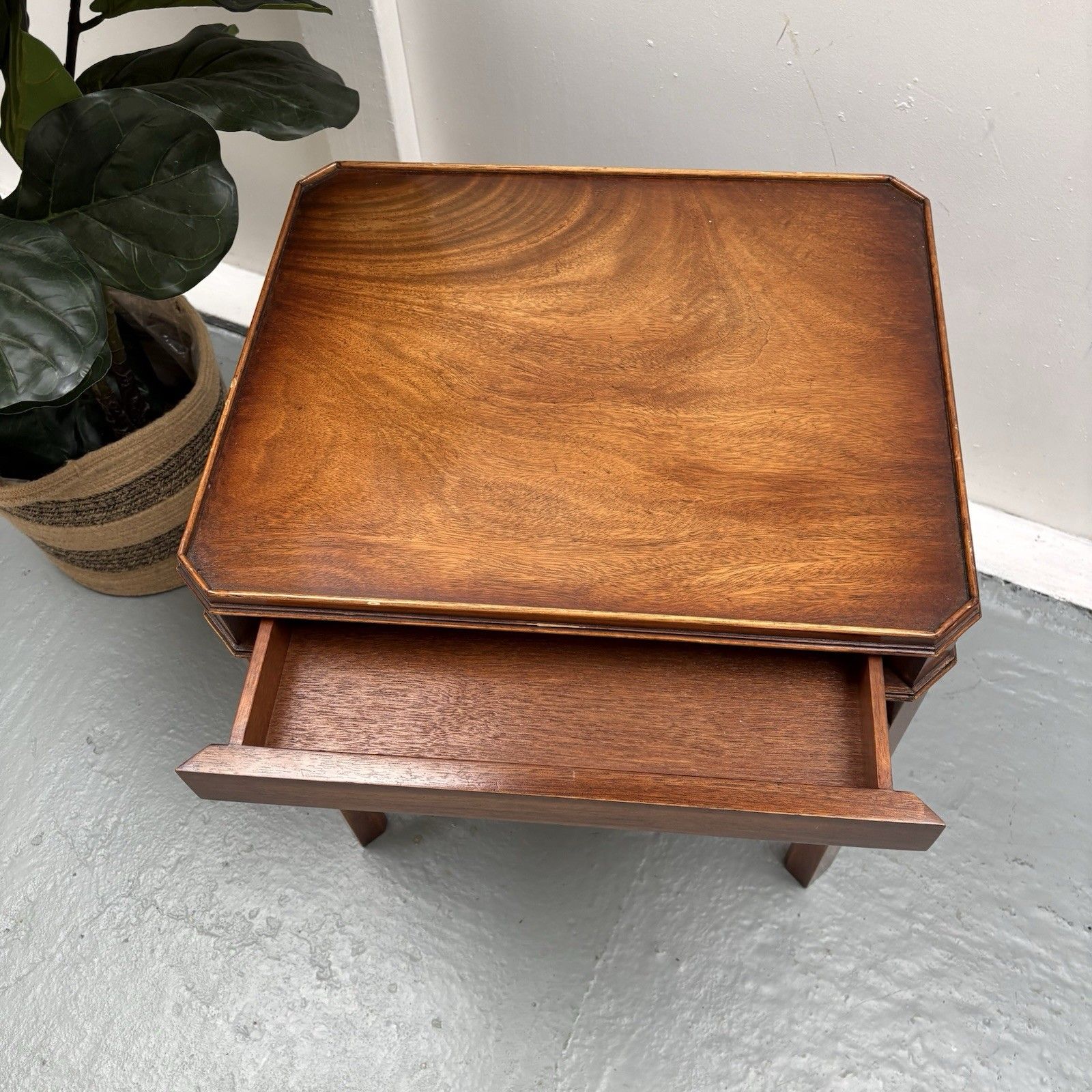Bevan Funnell Mahogany Side Table Georgian Revival England, 1960s photo vintage