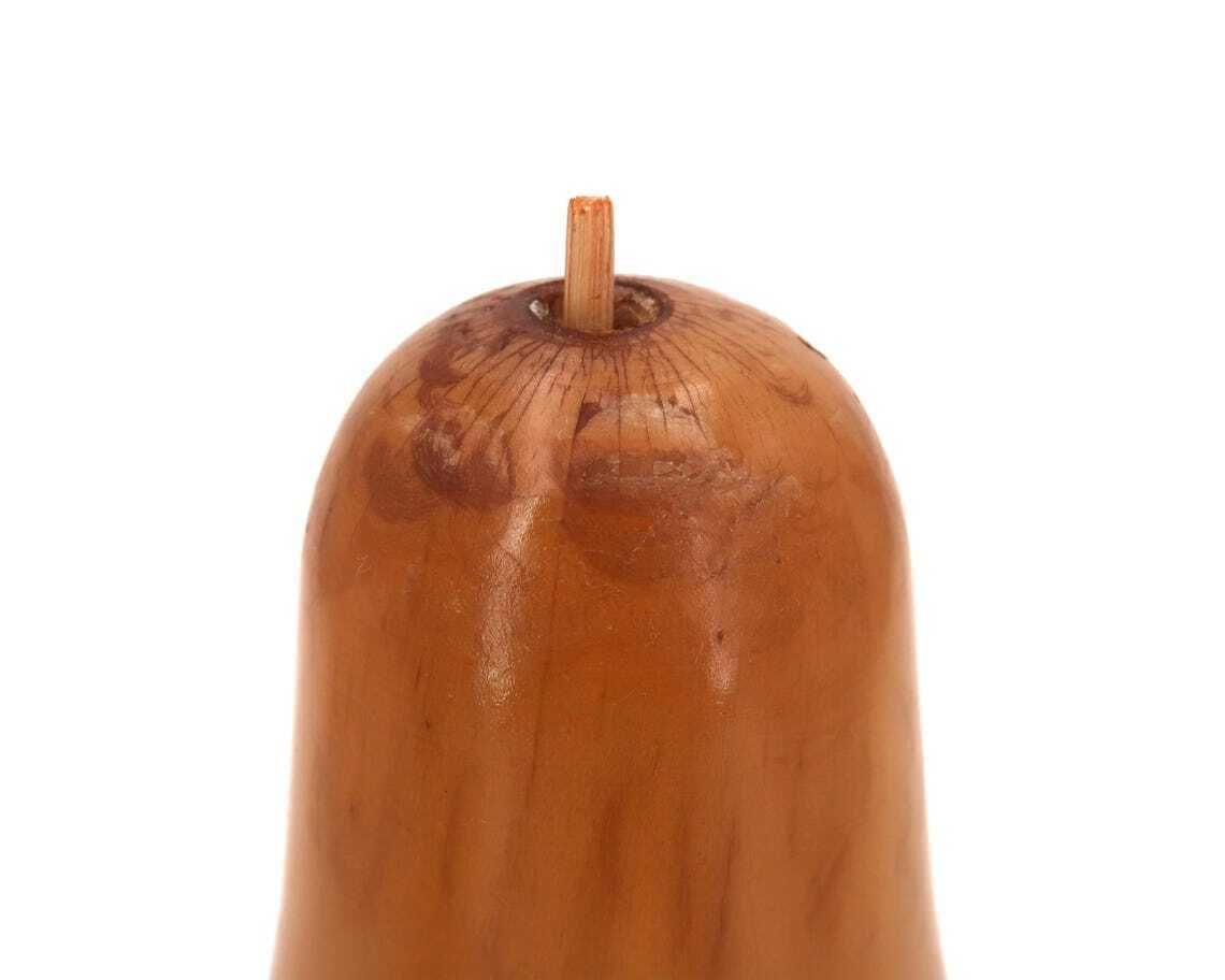 Sculpture  Giant Wood Pear 1960s  Fruit Vintage Kitchen Home Decor photo Art