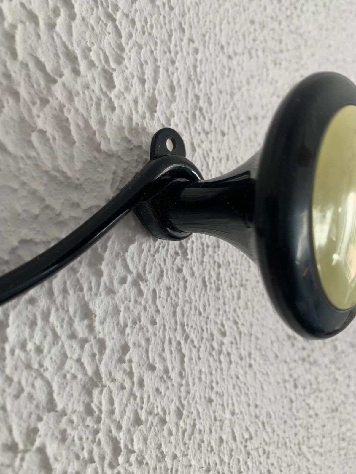 photo furniture Vintage 1960s Wall Mounted Coat Rack In Banana Yellow With 4 Hooks   65 X 7 Cm