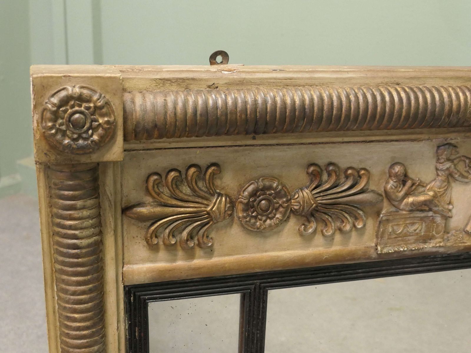 Regency Triple Plate Sculptured Mirror Or Over Mantle photo furniture