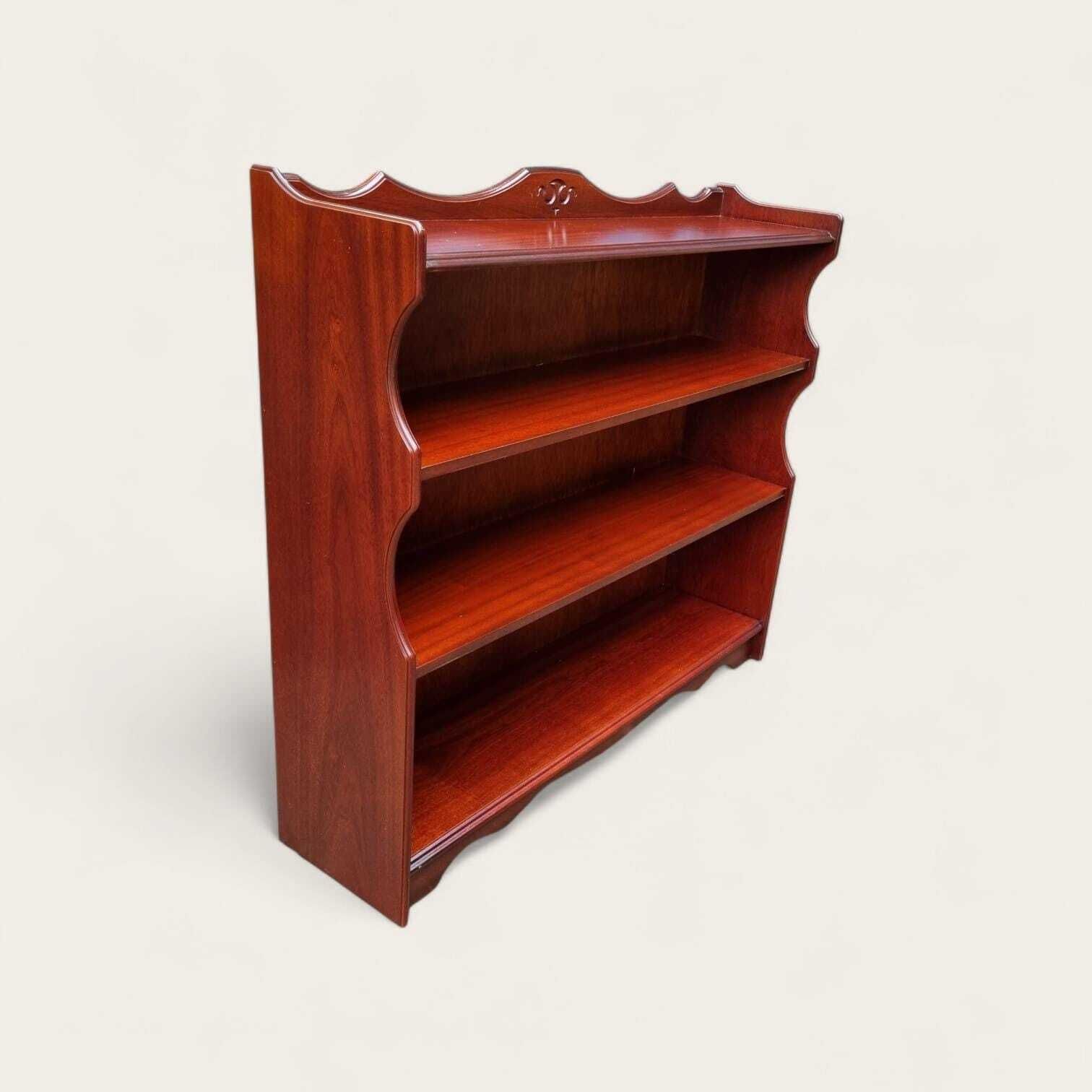Vintage Rossmore Furniture Mahogany Wall Shelf / Display Rack / C.1970 photo furniture