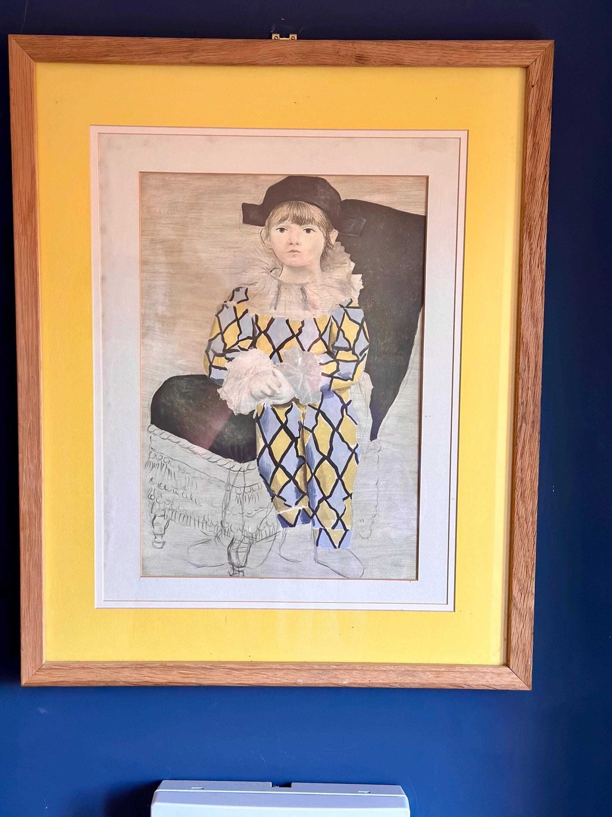 Mid Century Pablo Picasso ‘The Artist’s Son’ Vintage Print – Framed With Original Provenance Label