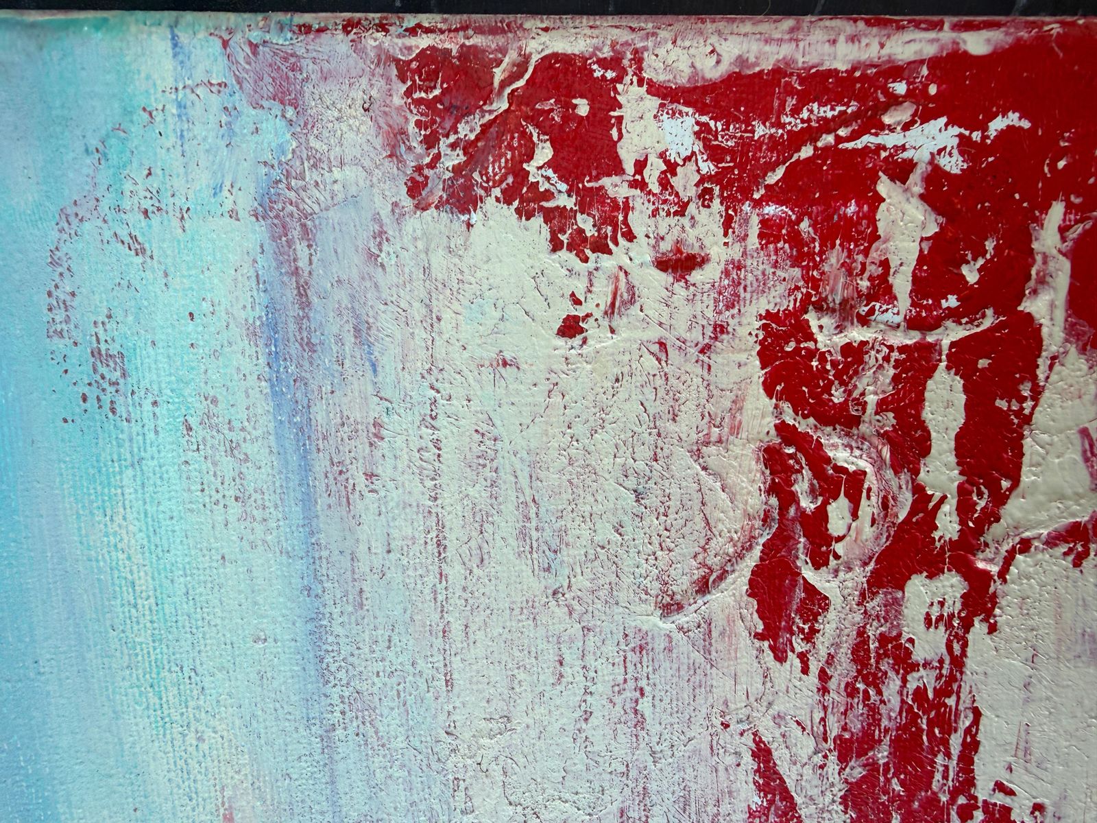 Nerea Caos Abstract Abstract Female Figure, Expressionist Gestural Acrylic On Canvas 2025 photo furniture