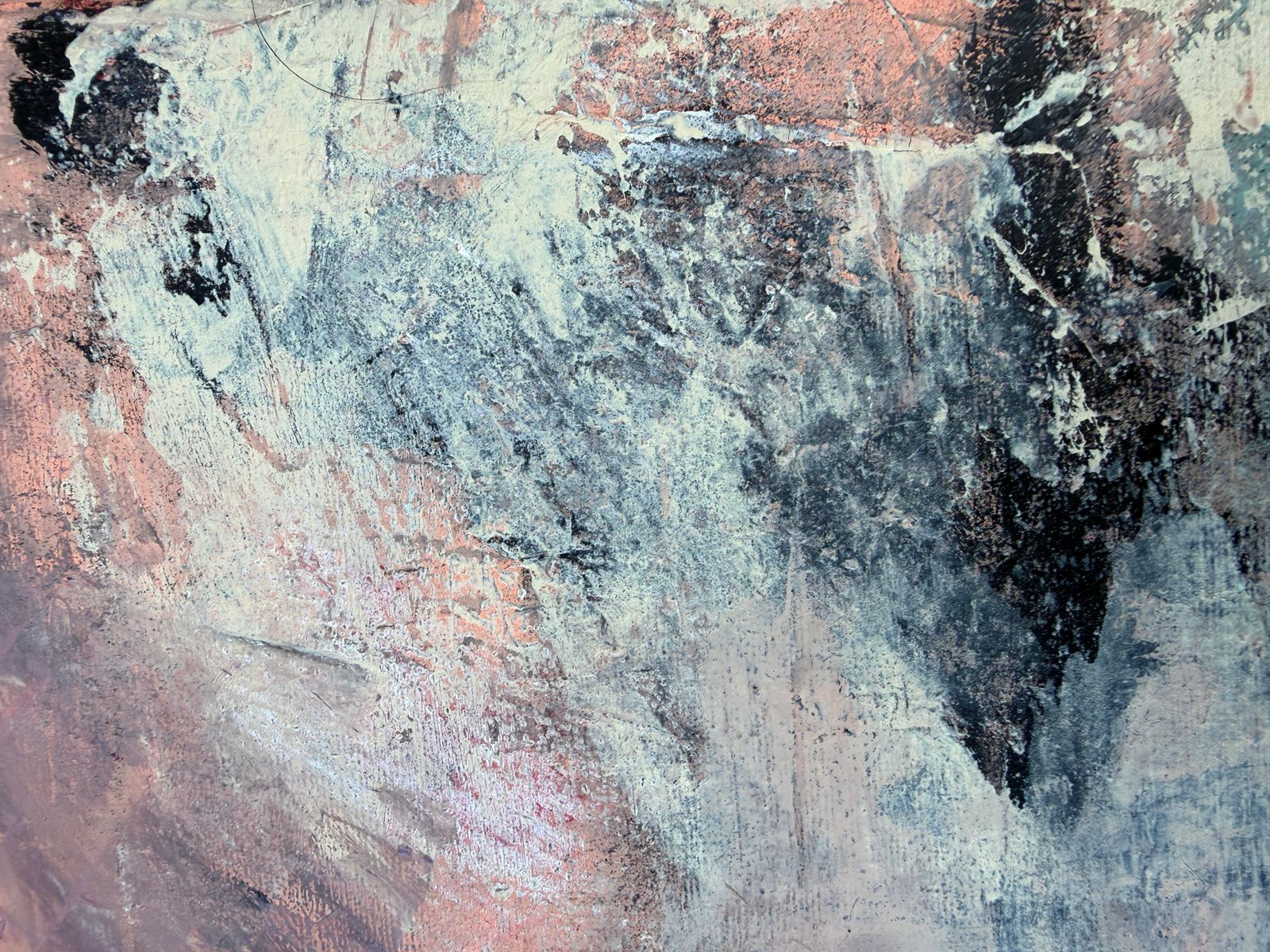 Nerea Caos Abstract Abstract Female Figure, Expressionist Gestural Acrylic On Canvas 2025 photo 750.0