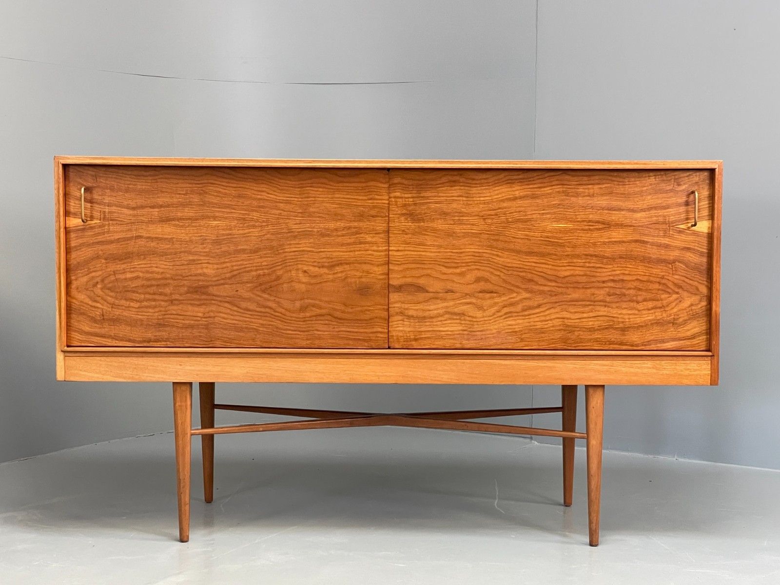 Vintage 1950s Sideboard Robert Heritage For Heals Mid Century Brass Eb11676 Mwoo