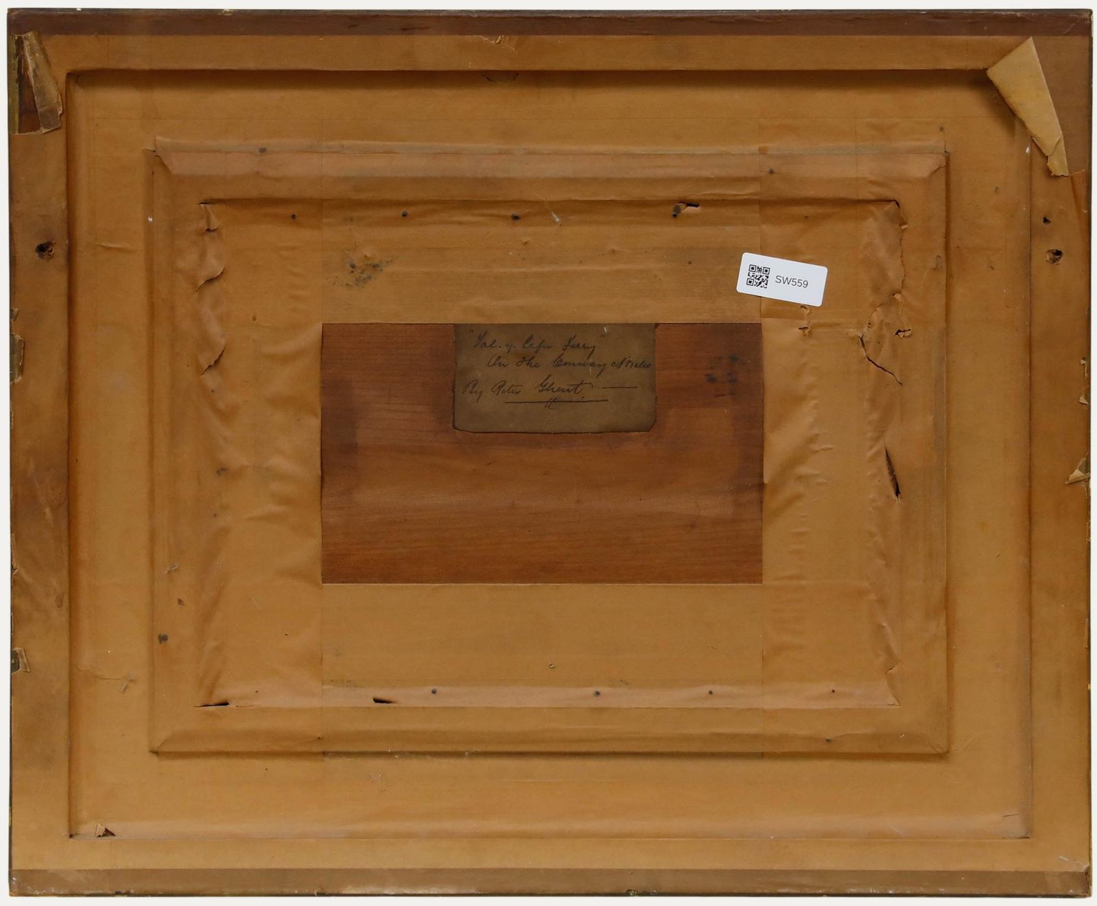 Peter Ghent (1856 1911) Framed Watercolour, Tal Y Cafn Ferry photo for sale