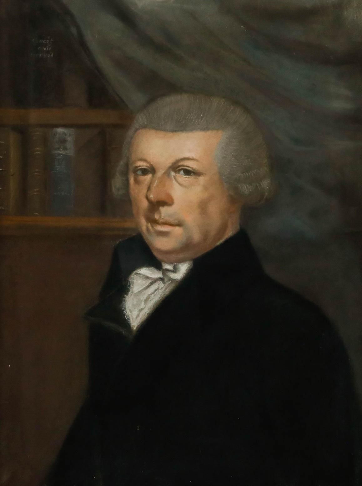 Framed 19th Century Pastel Portrait Of A Gentleman photo furniture