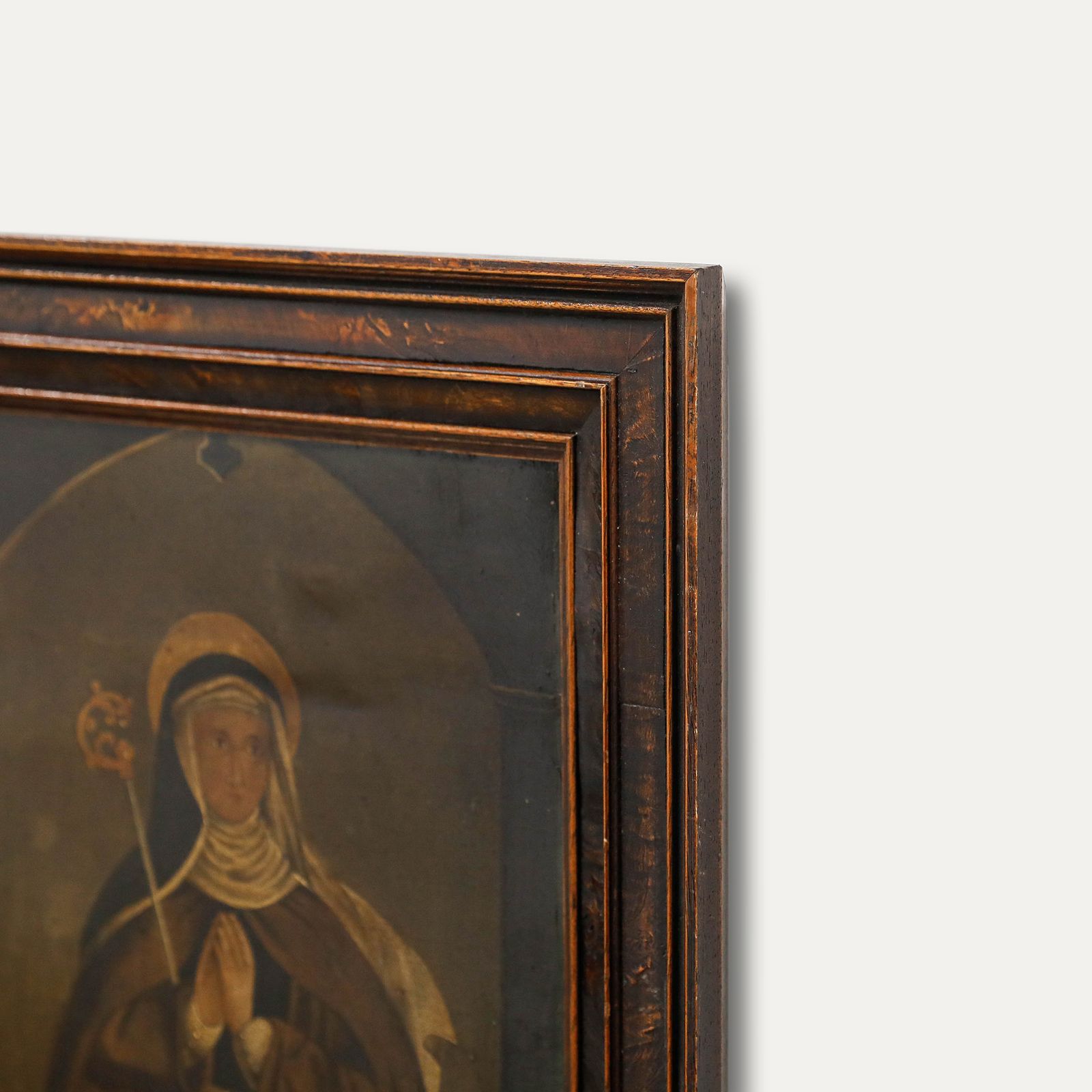 19th Century Oil St. Colette Of Corbie photo 295.0
