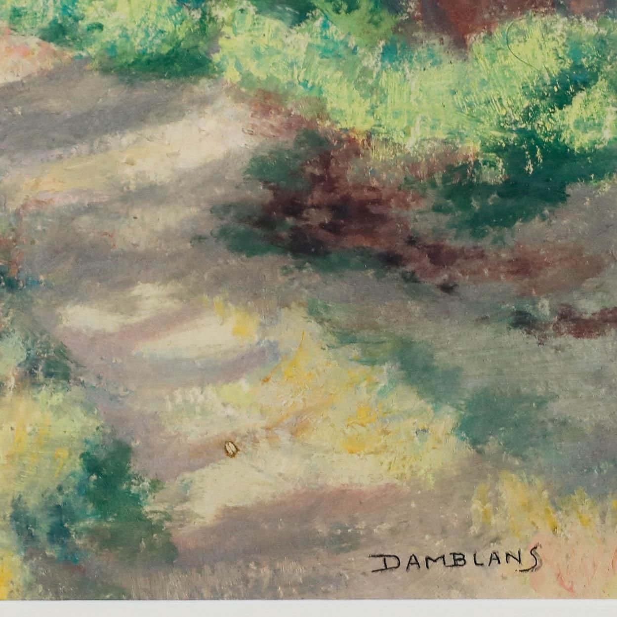 Eugene Damblans (1865 1945) Early 20th Century Oil, Walk Through The Woods photo vinterior