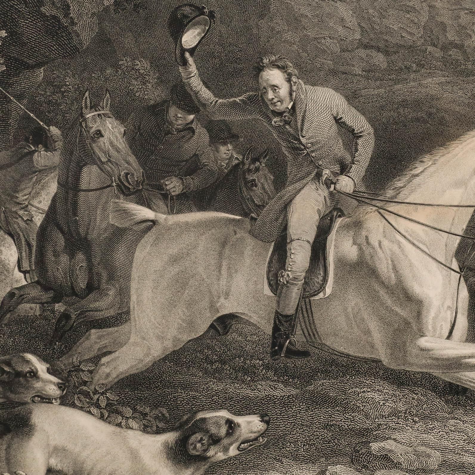 Scott (1774 1827) After Reinagle (1749 1833) 1811 Engraving, Breaking Cover photo vinterior