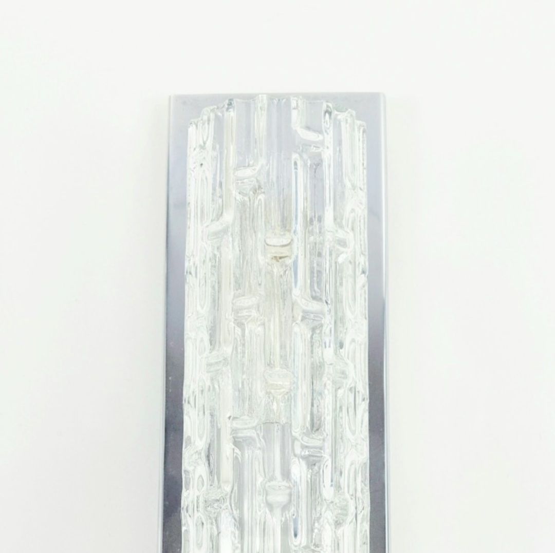 Set Of 3 Mid Century Modern Murano Glass Wall Lights From Doria Leuchten, Germany, 1960s photo for sale
