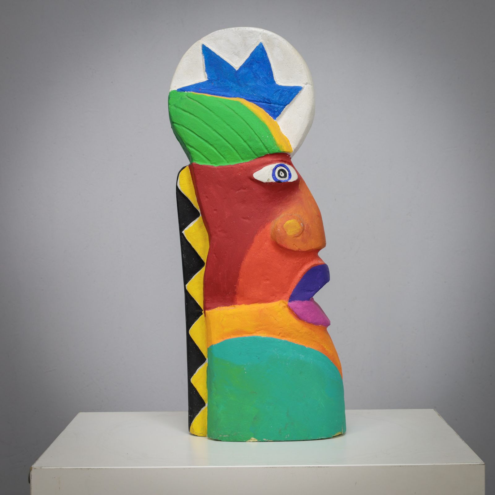 Group Of Unique Vibrant Sculptures By Clemens Briels, Netherlands 1990s photo furniture