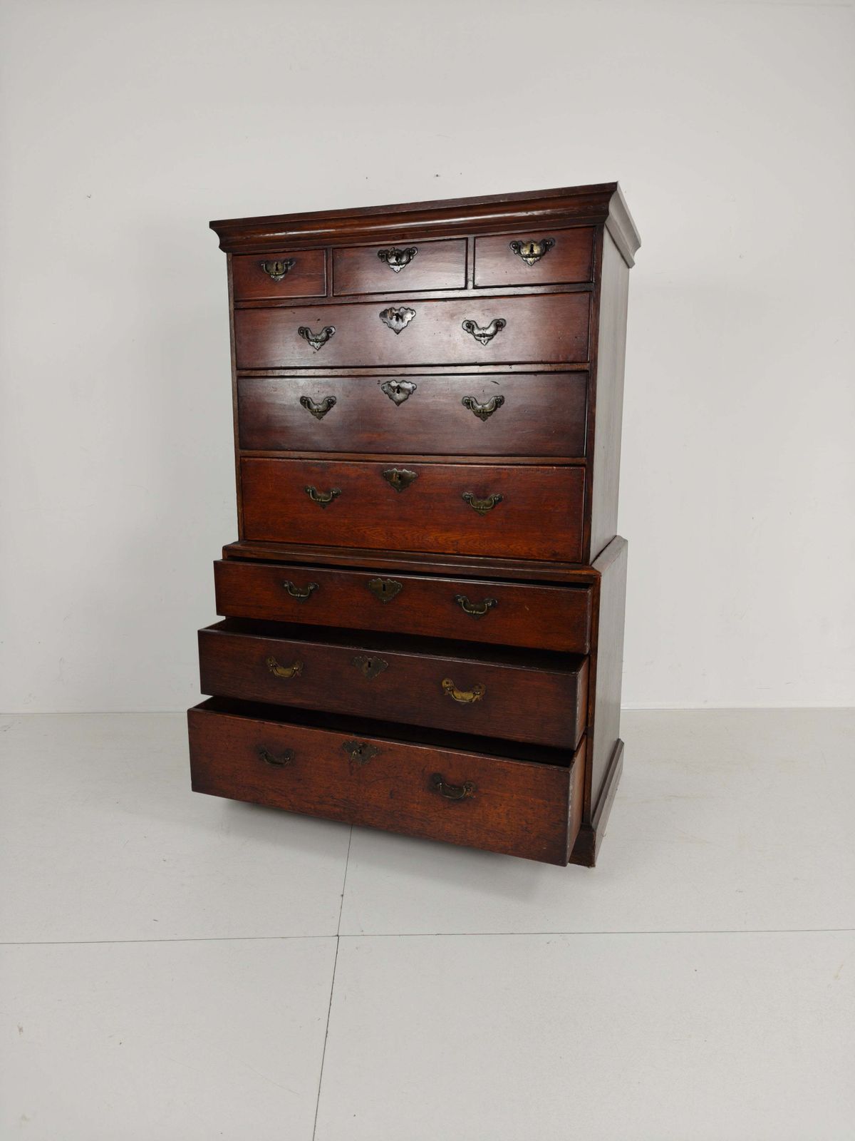 George III Country Tallboy / Chest On Chest