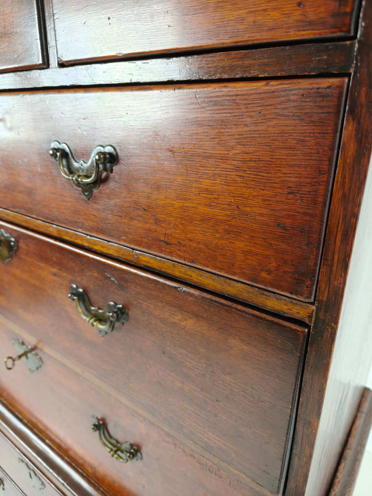 George III Country Tallboy / Chest On Chest photo vintage