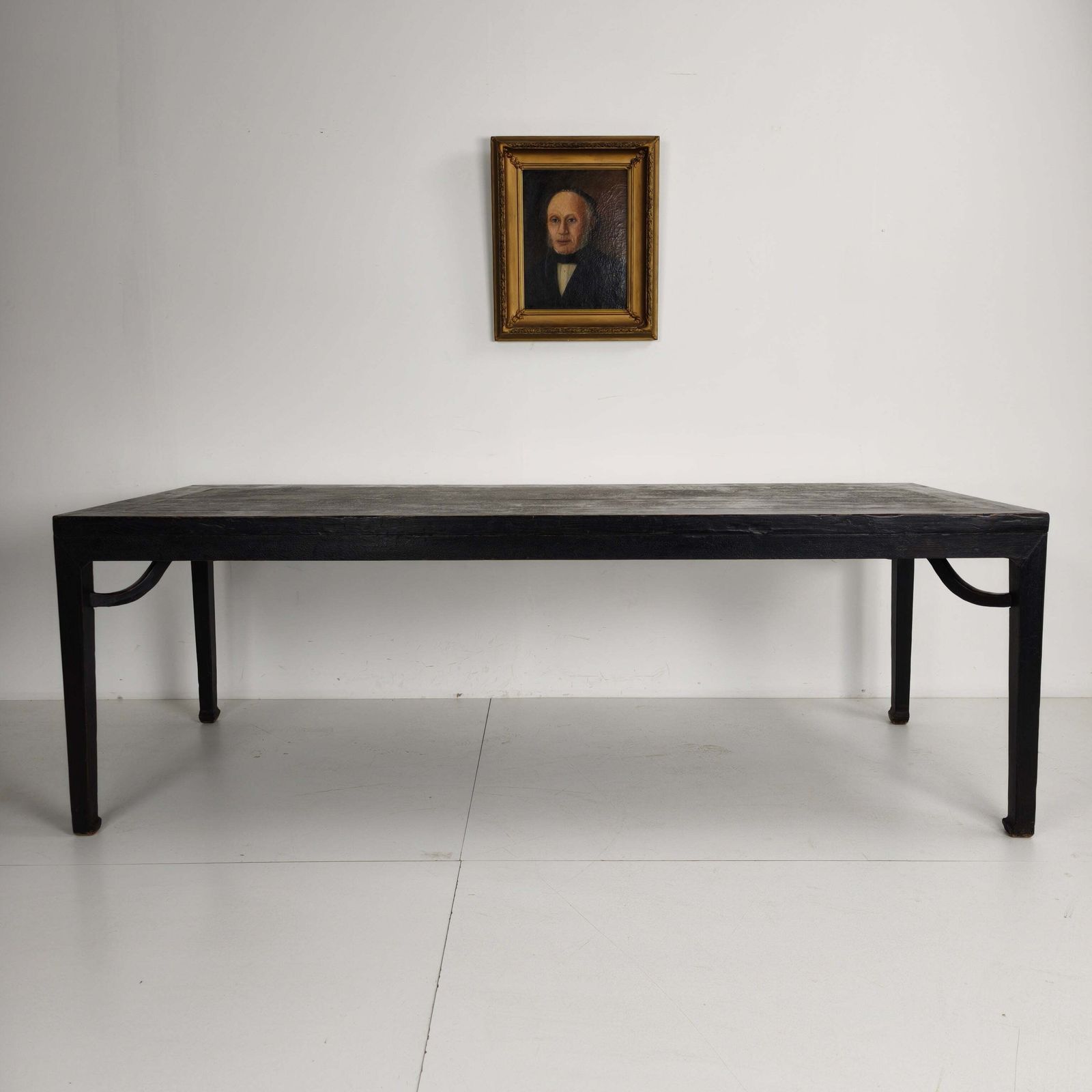 Black Chinese Qing Dining Table (230 Cm) — Mid To Late 18th Century — Original Lacquer photo buy