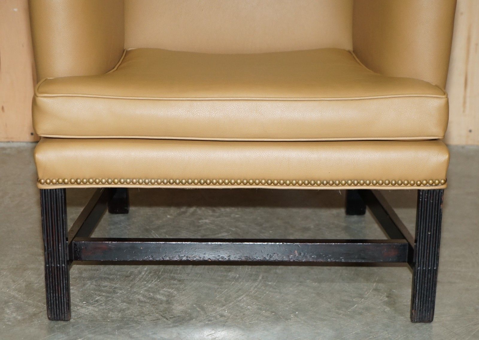 Fine Pair Of Original Colonial Williamsburg 4 Cw XX Stamped Wingback Armchairs photo vinterior