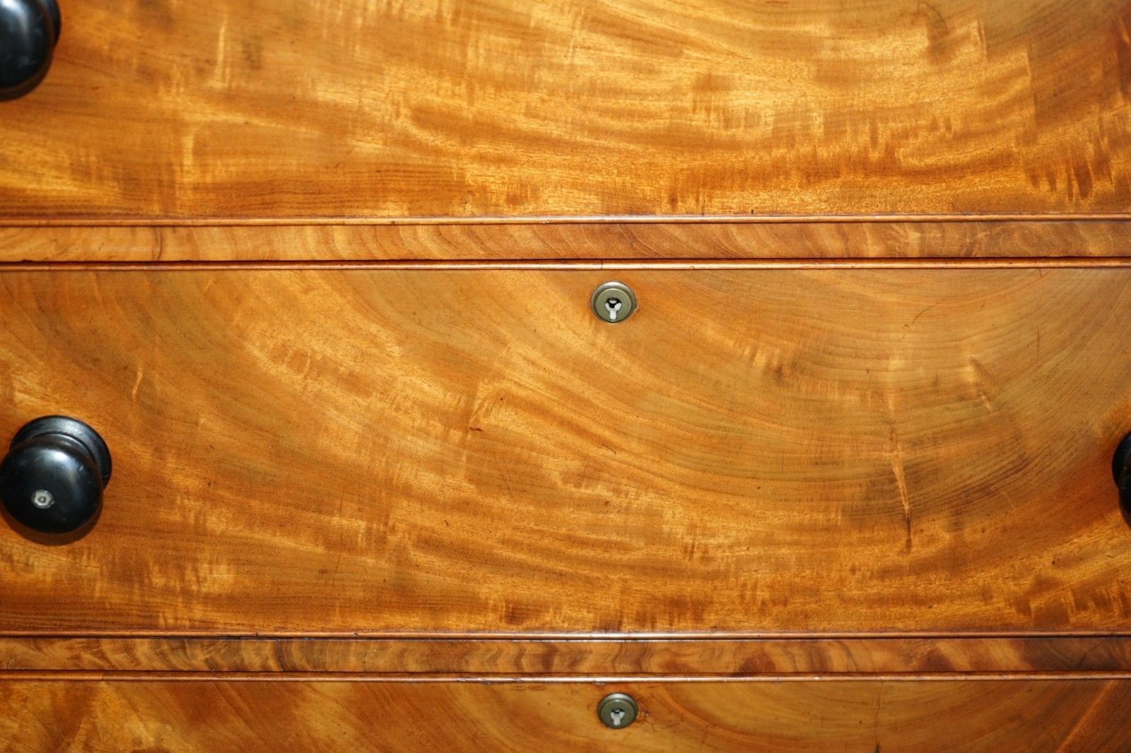 4950.0 Exquisite Timber Patina Satin Walnut Victorian Circa 1860 Chest Of Drawers photo