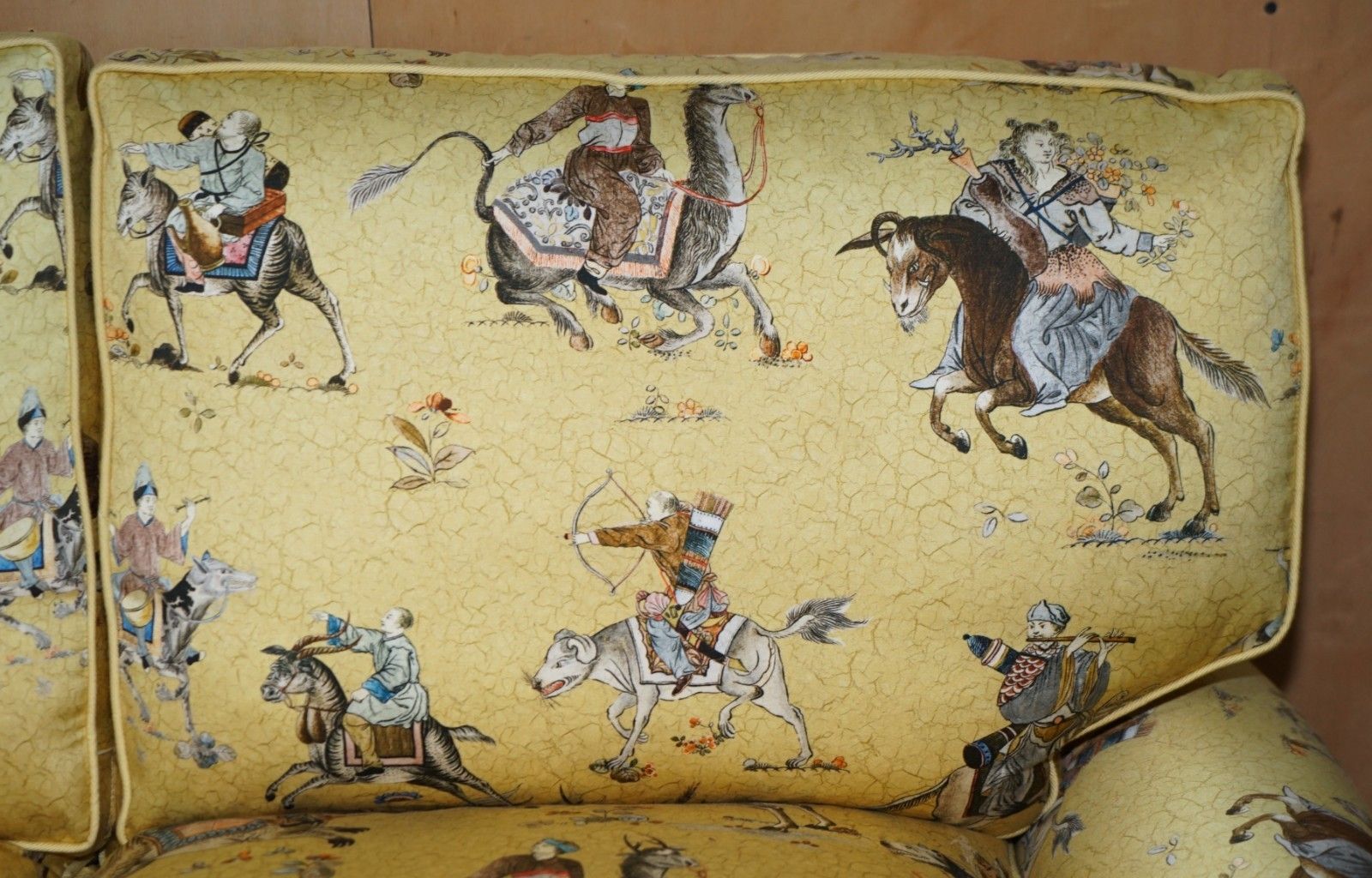 Furniture Rrp £12,950 Peter Dudgeon Fitzwilliam Sofa In Chinoiserie Style Upholstery photo