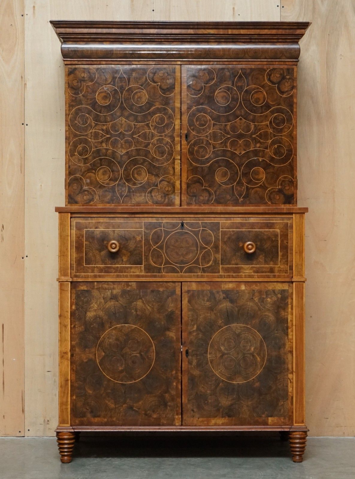 Captain Edward George Spencer Churchill Circa 1710 Oyster Veneer Chest On Stand photo furniture