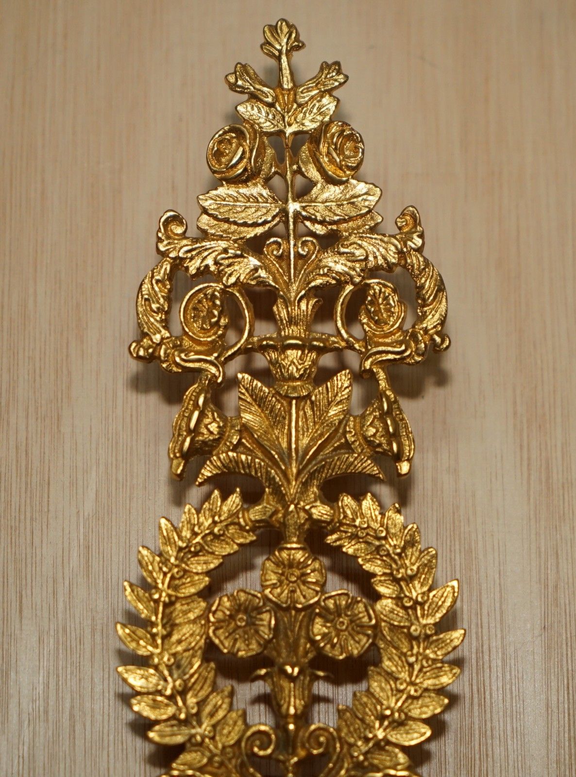 Pair Of Rrp £4,495 L'originale Italy 24ct Gold Plated Four Candle Bronze Sconces photo 2450.0